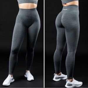Alphalete Amplify Titanium Gray Leggings Small Gym Yoga